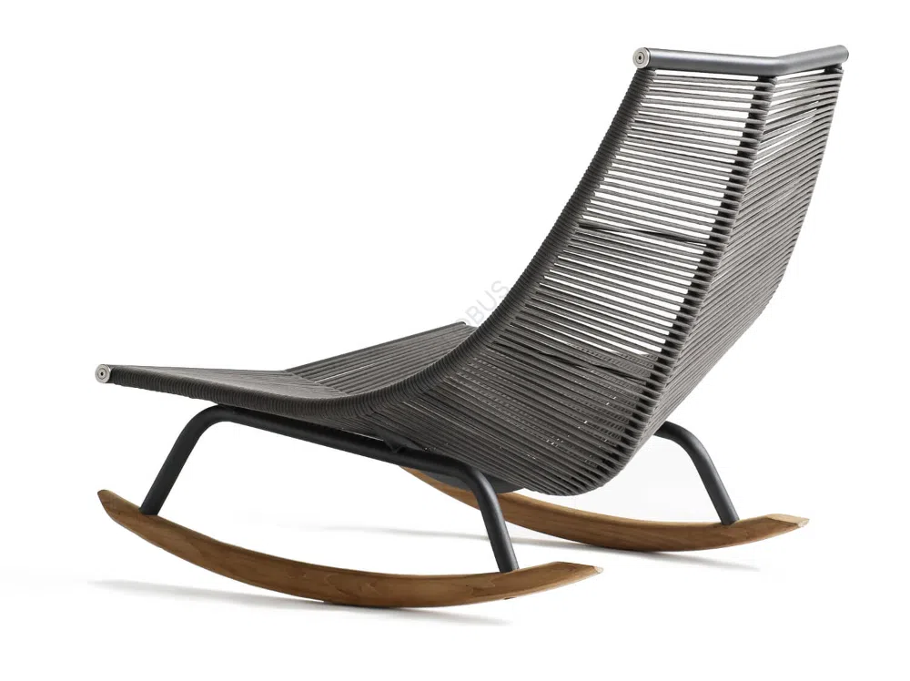 Outdoor rocking armchair RODA Laze
