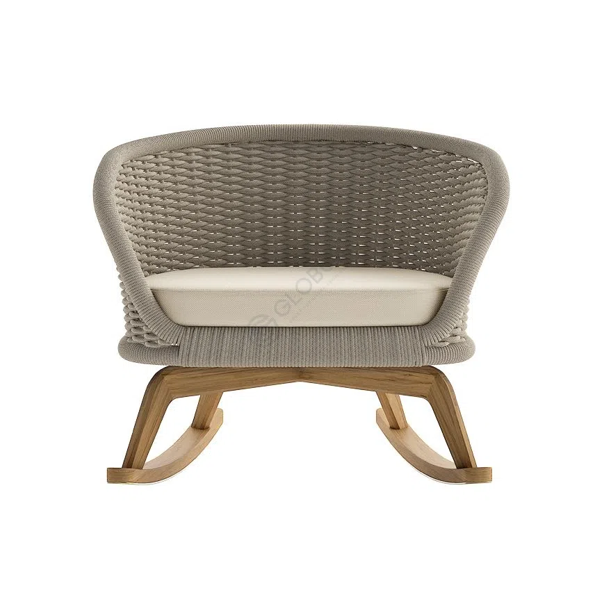 Outdoor rocking armchair ATMOSPHERA Ludo