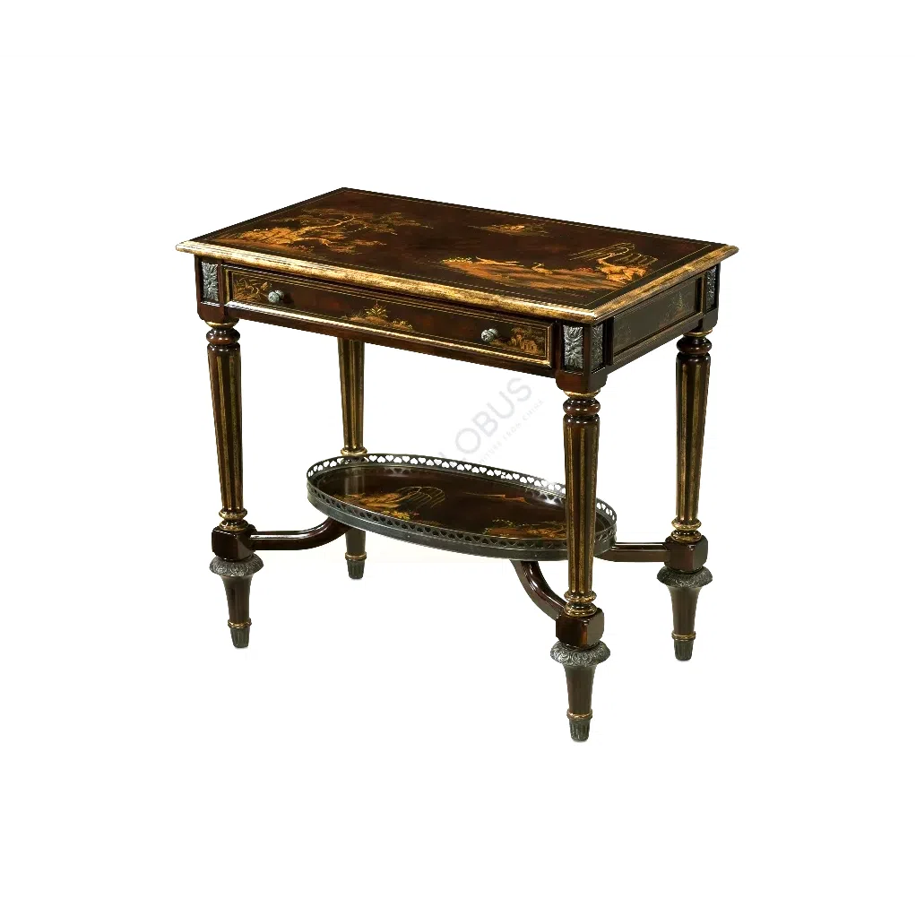 Side table THEODORE ALEXANDER Patterned Chocolate