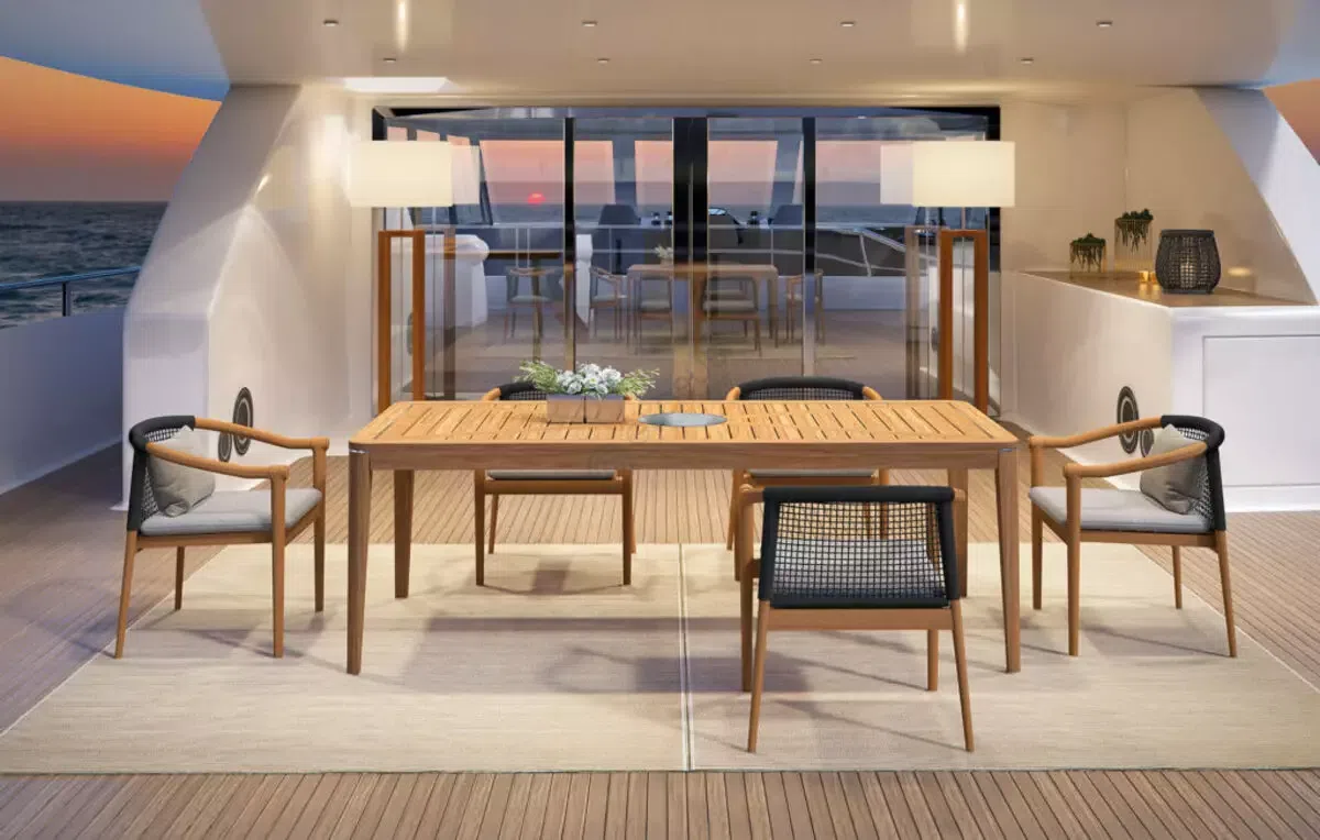 Outdoor dining table ATMOSPHERA Legend