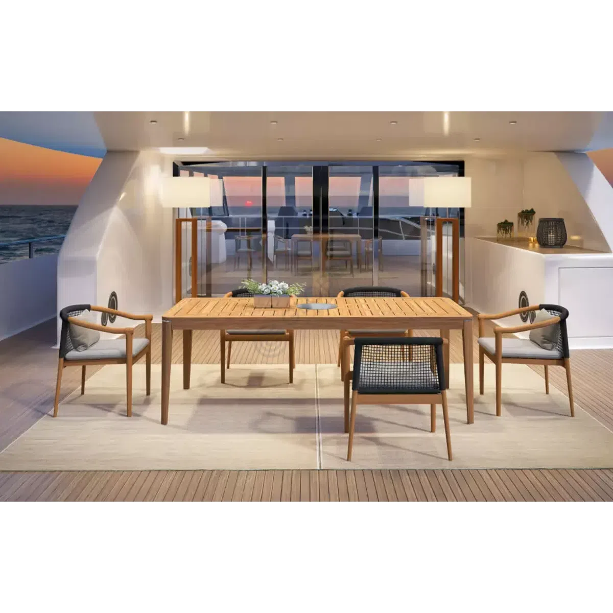 Outdoor dining table ATMOSPHERA Legend