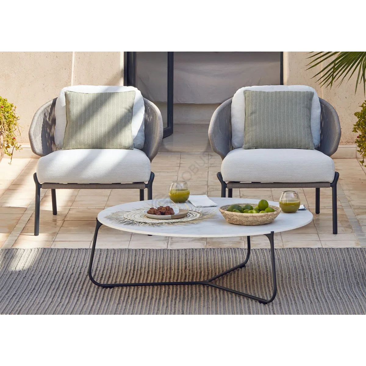 Outdoor armchair Pozzo