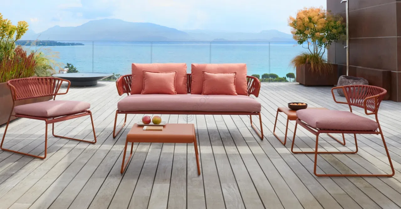 Outdoor armchair S•CAB Lisa