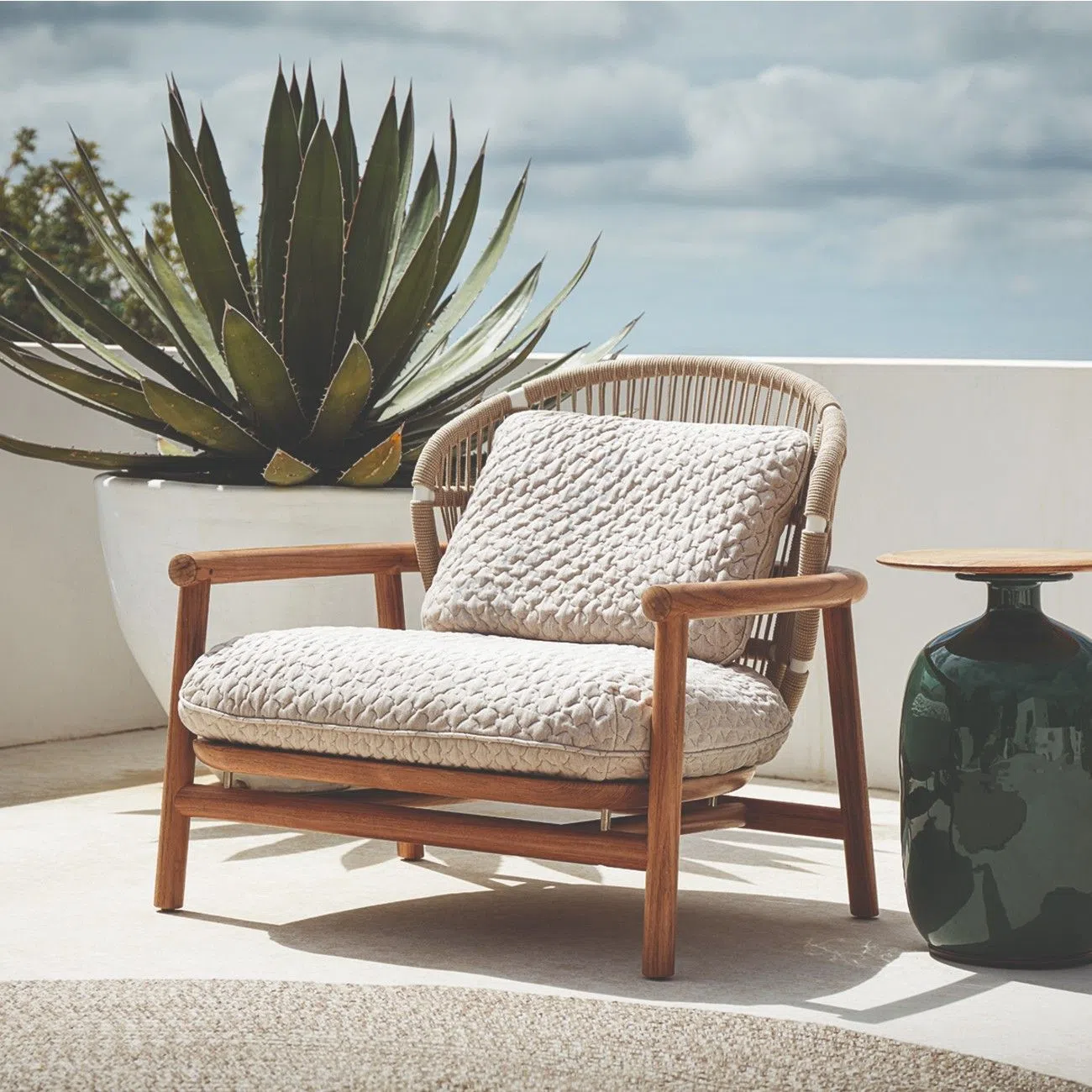 Outdoor armchair SEBASTIAN HERKNER STUDIO Fern