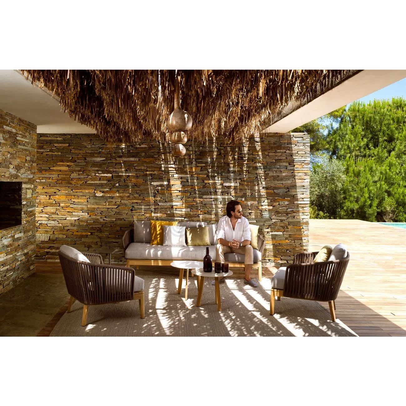 Outdoor armchair TRIBU Mood club