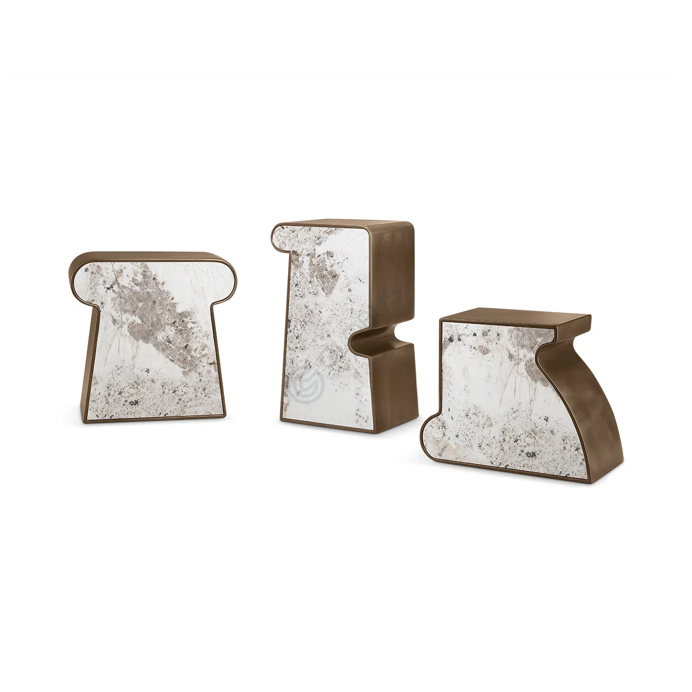 Угловой столик KELLY WEARSTLER Ternion Traid Tercet