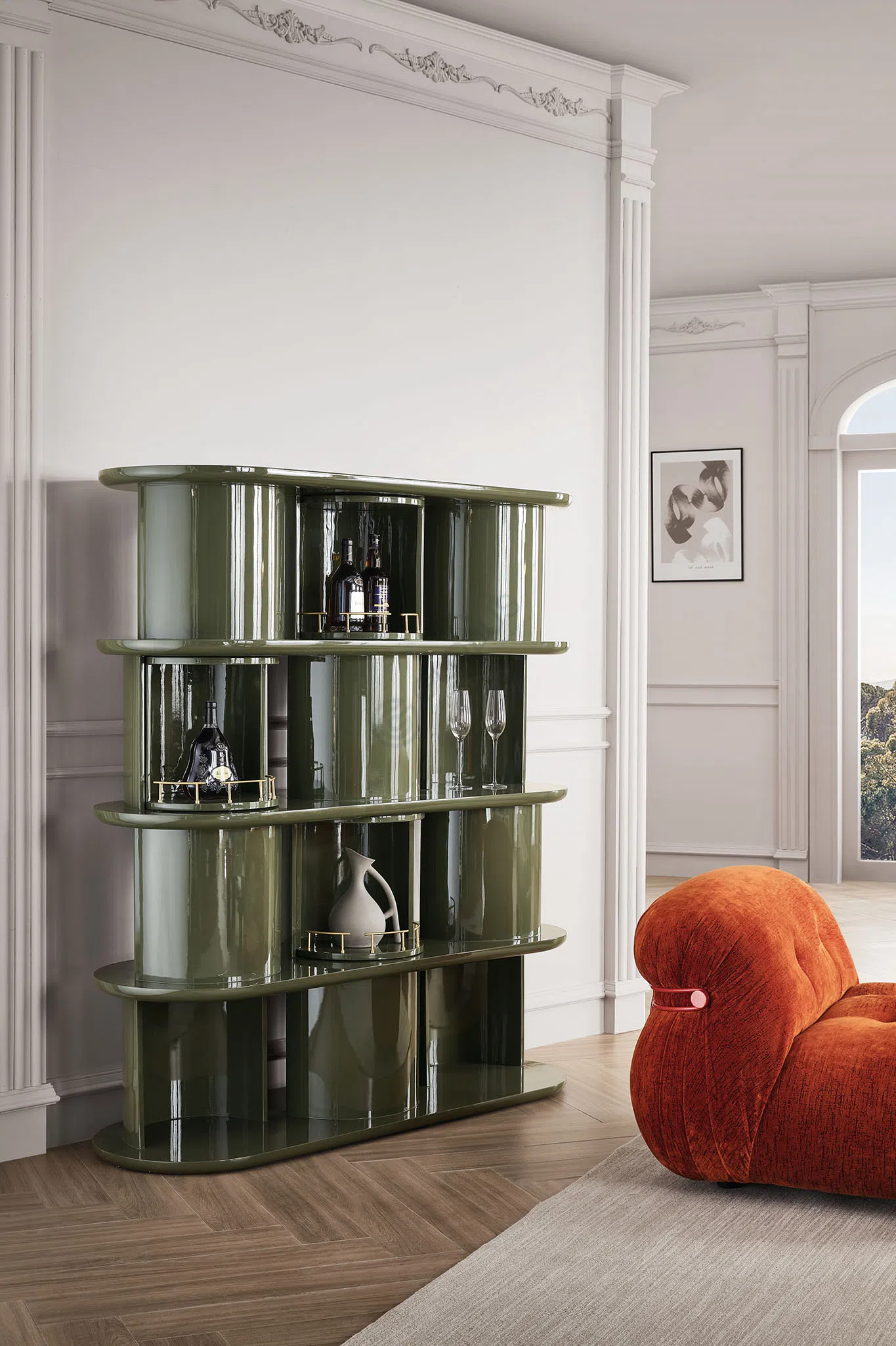 Wine cabinet GALLOTTI&RADICE Hide&Seek