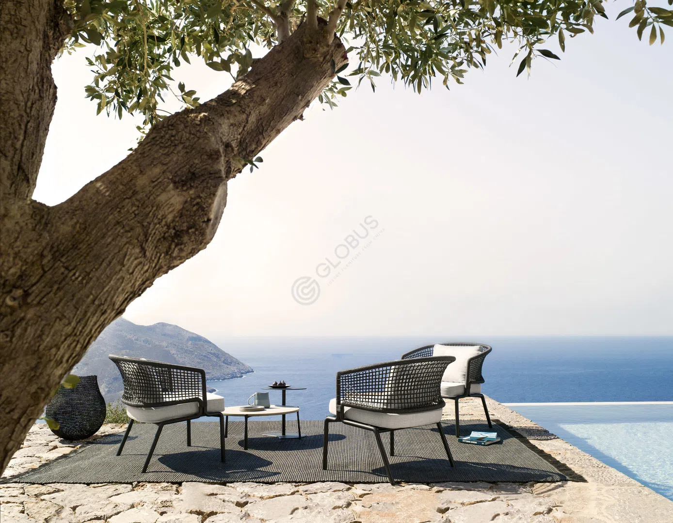 Outdoor armchair TRIBU