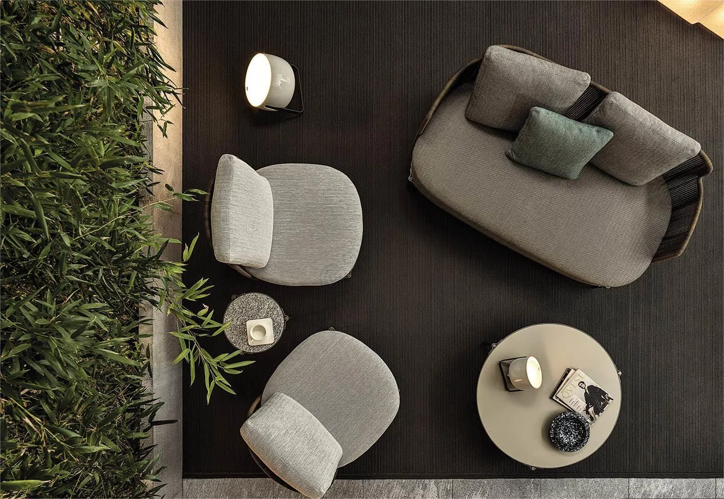 Outdoor coffee table MINOTTI Tape Cord