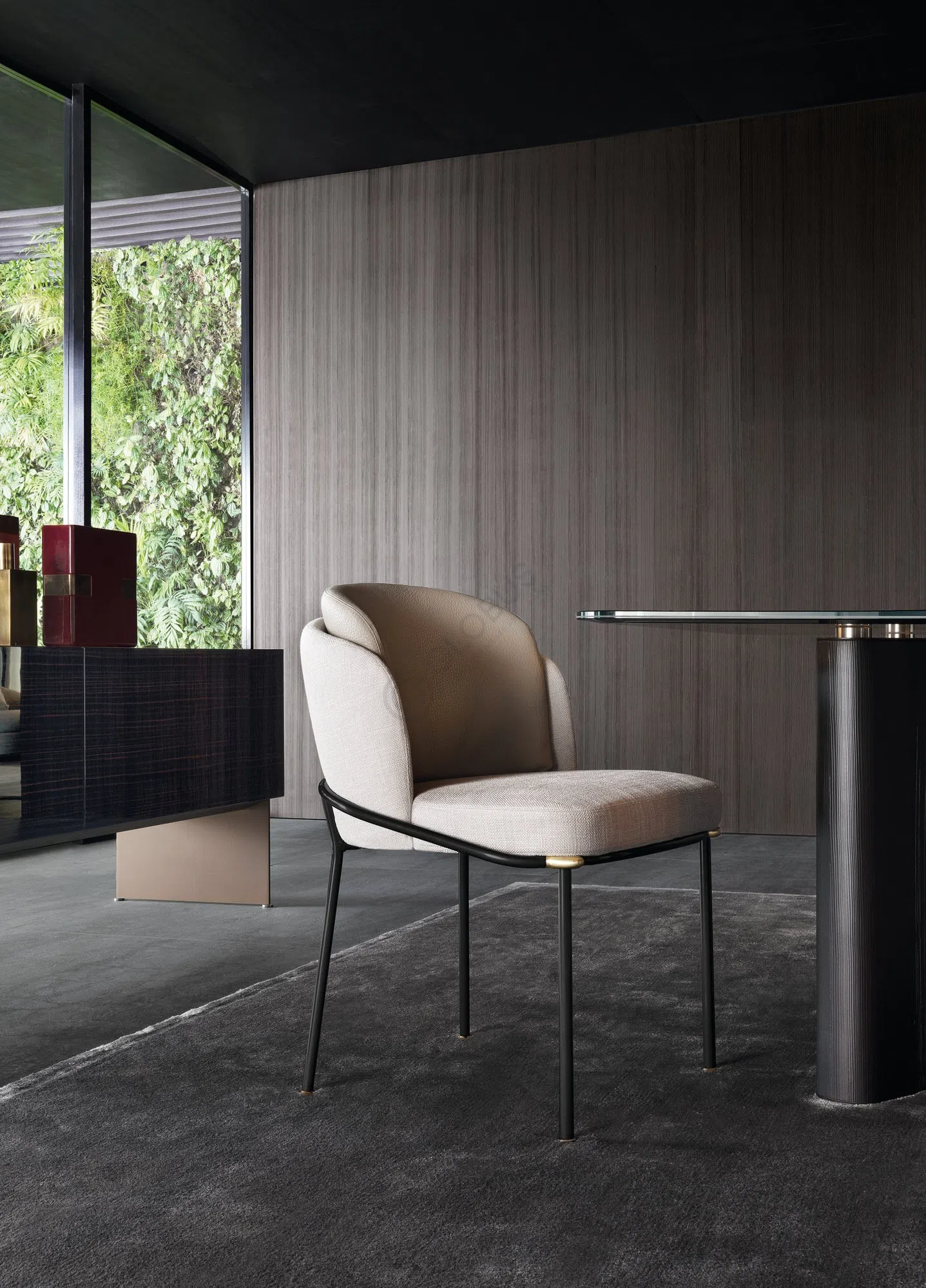 Dining chair MINOTTI Fil Noir
