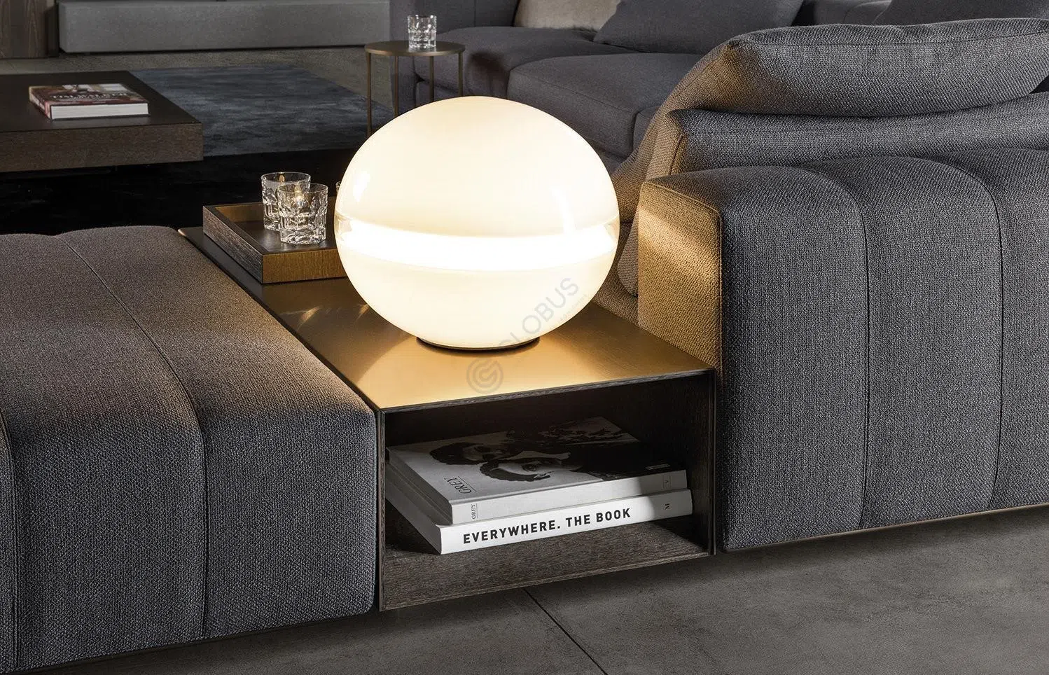 Coffee table MINOTTI Gray