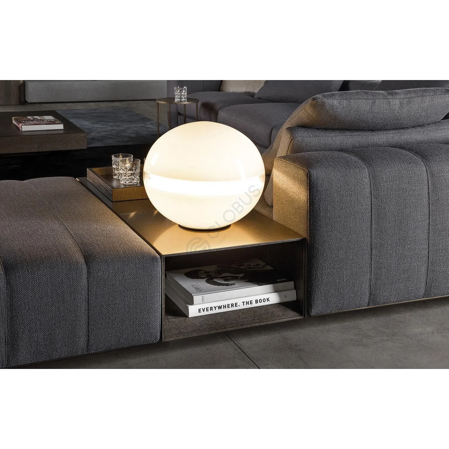 Coffee table MINOTTI Gray
