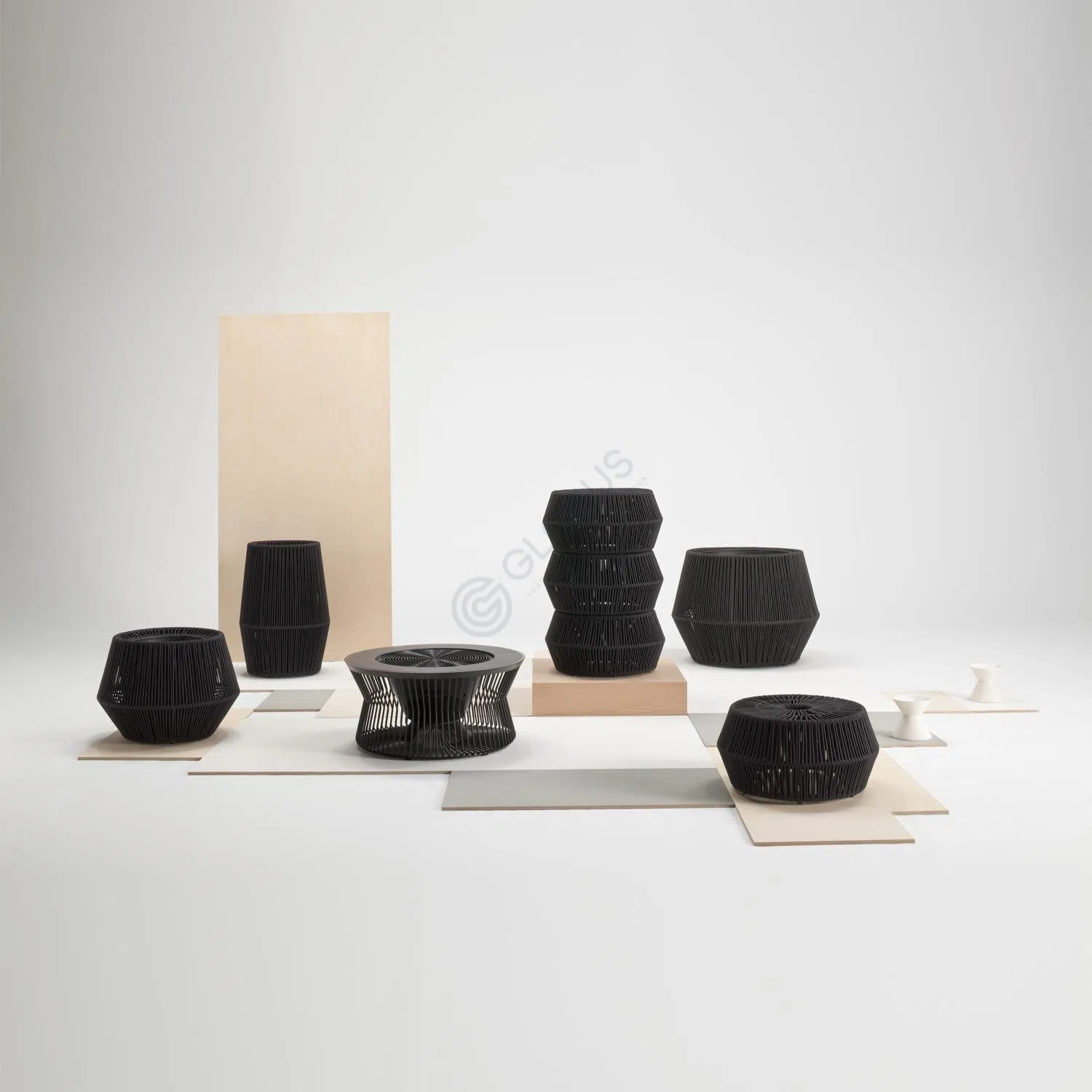 Outdoor pouf KETTAL Zig Zag