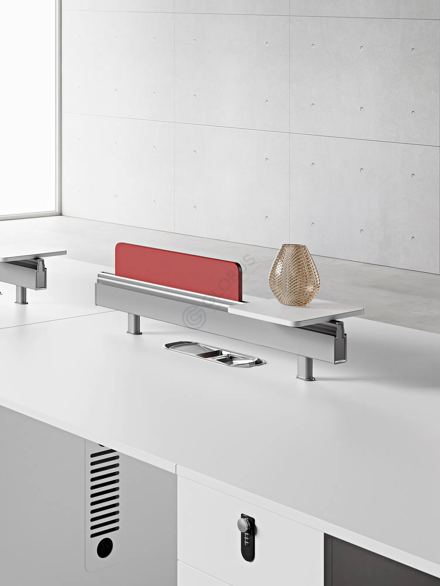 Office desk with partitions Allo