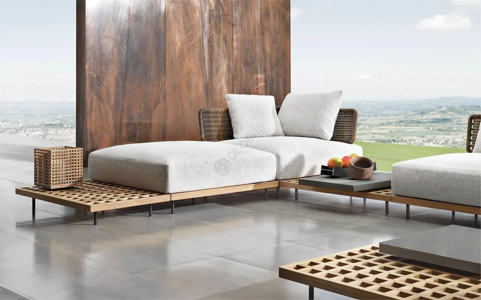 Outdoor sofa MINOTTI Quadrado