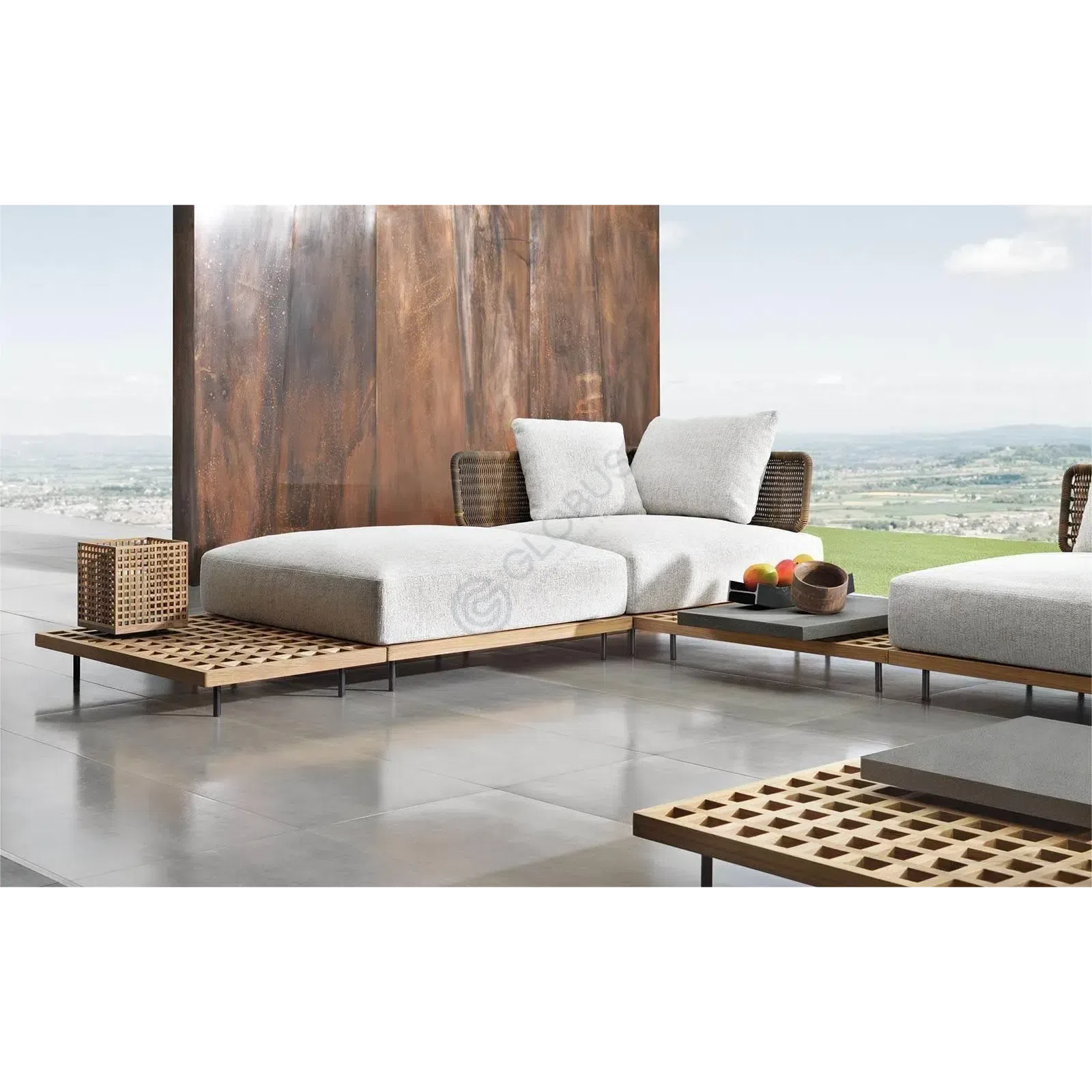 Outdoor sofa MINOTTI Quadrado