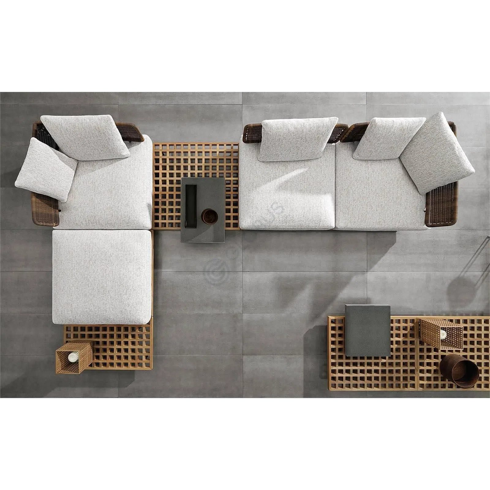 Outdoor coffee table MINOTTI Quadrado