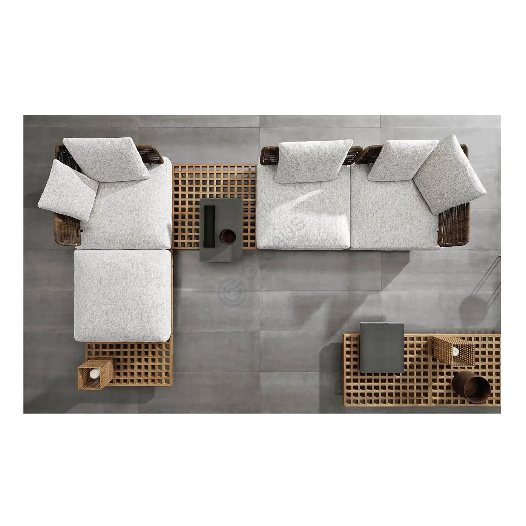 Outdoor sofa MINOTTI Quadrado