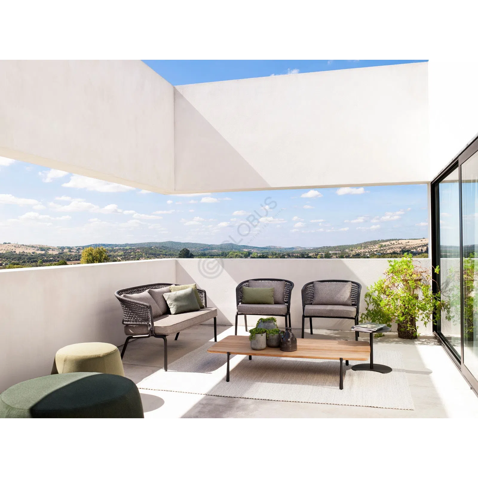 Outdoor sofa TRIBU Contour