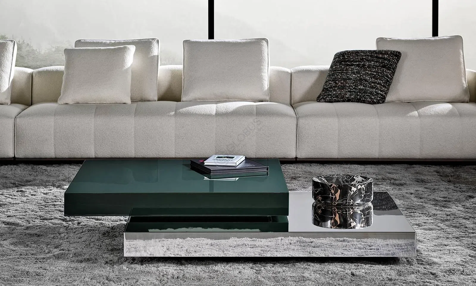 Coffee table MINOTTI Solid Steel