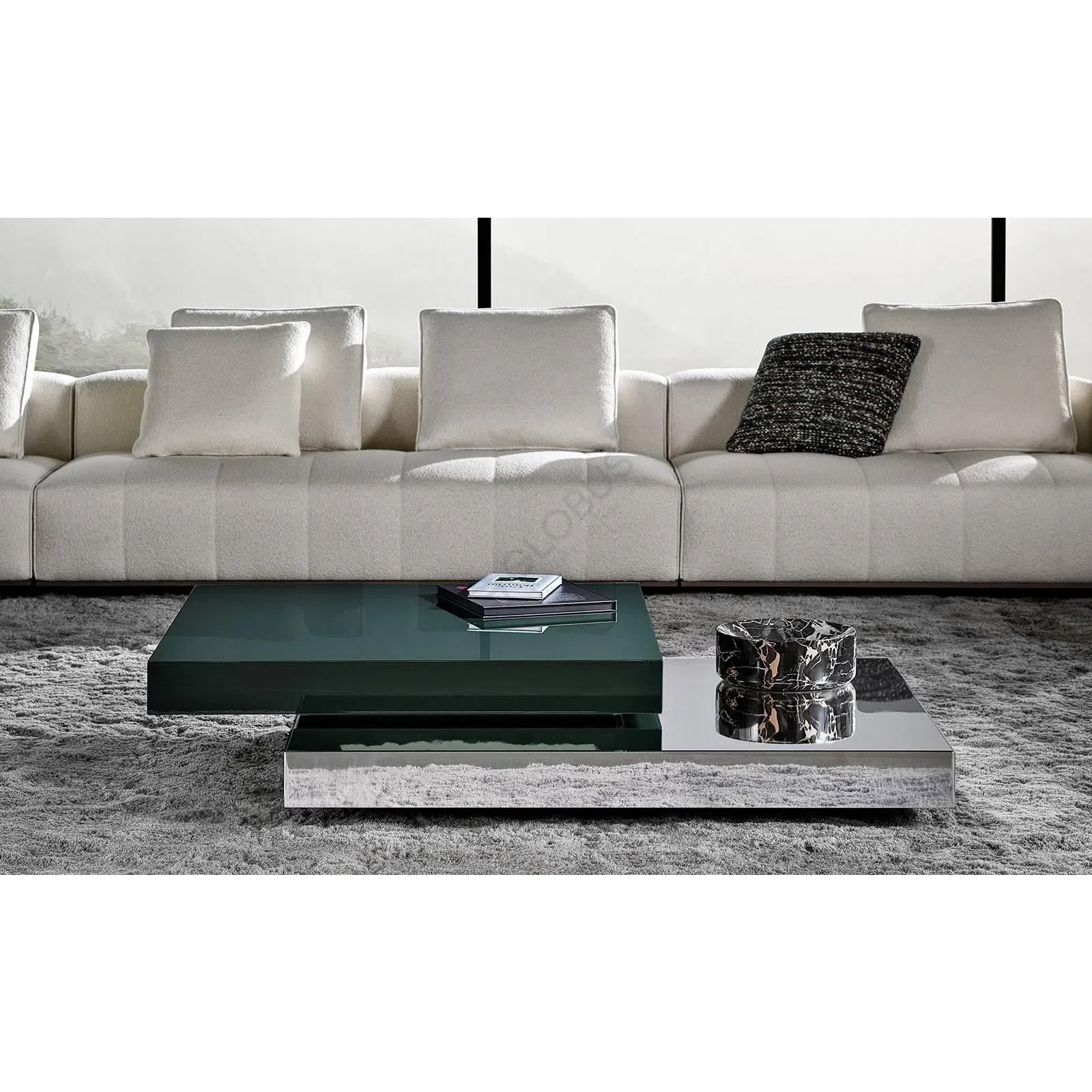 Coffee table MINOTTI Solid Steel