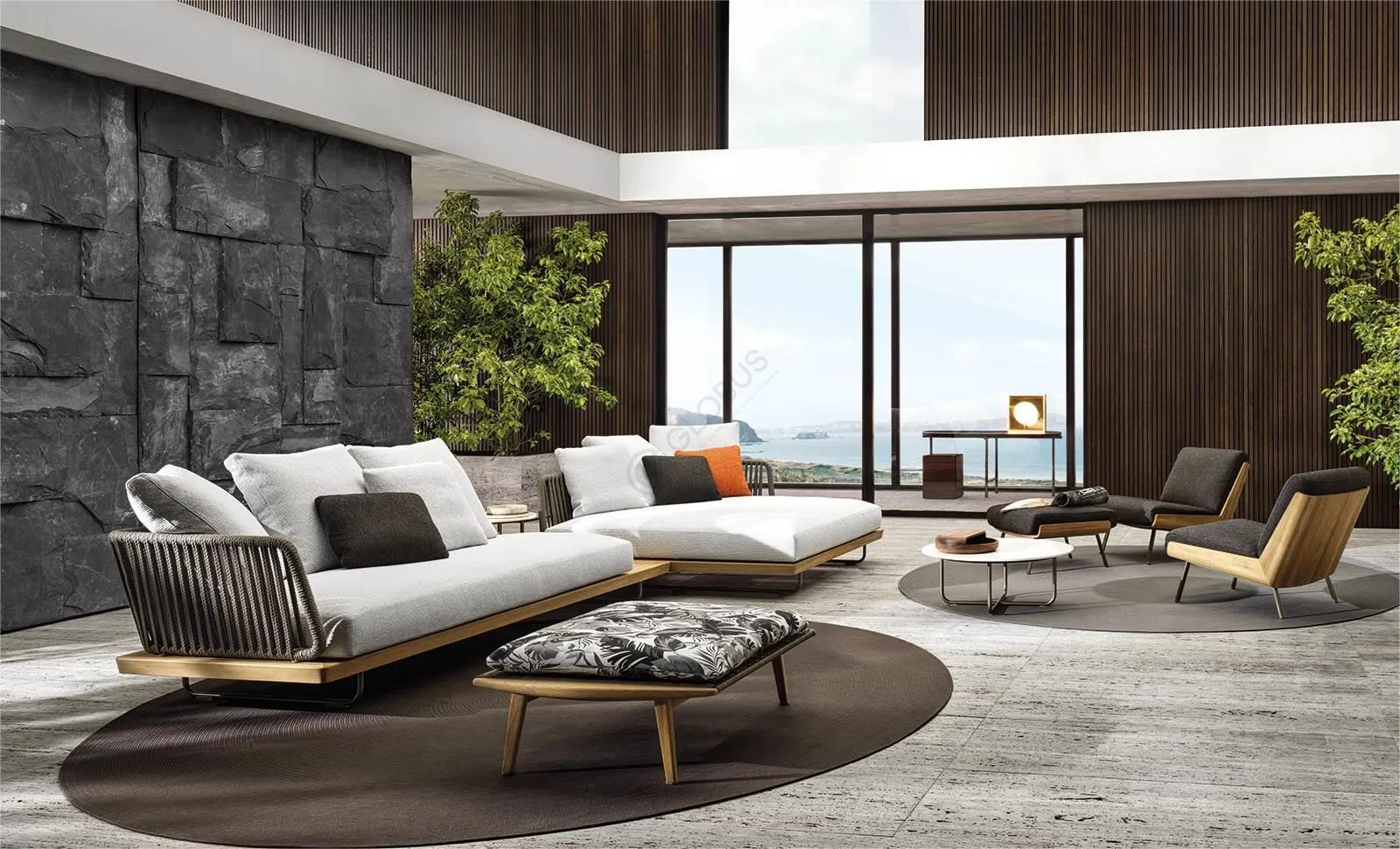 Outdoor coffee table MINOTTI Sunray