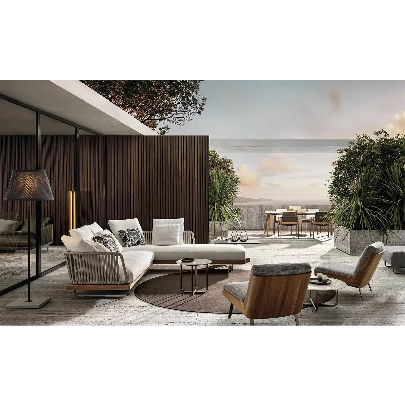 Outdoor coffee table MINOTTI Sunray