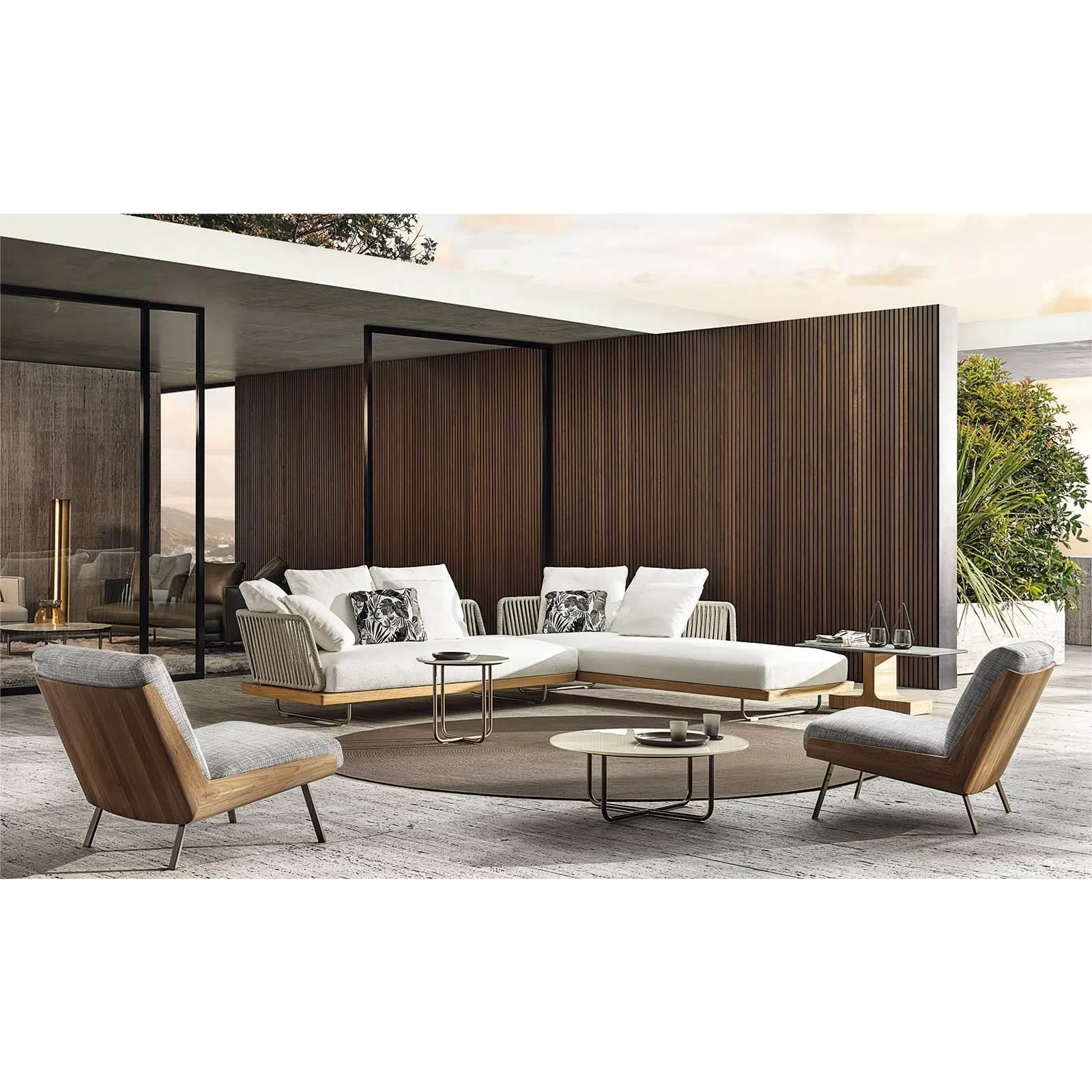 Outdoor coffee table MINOTTI Sunray