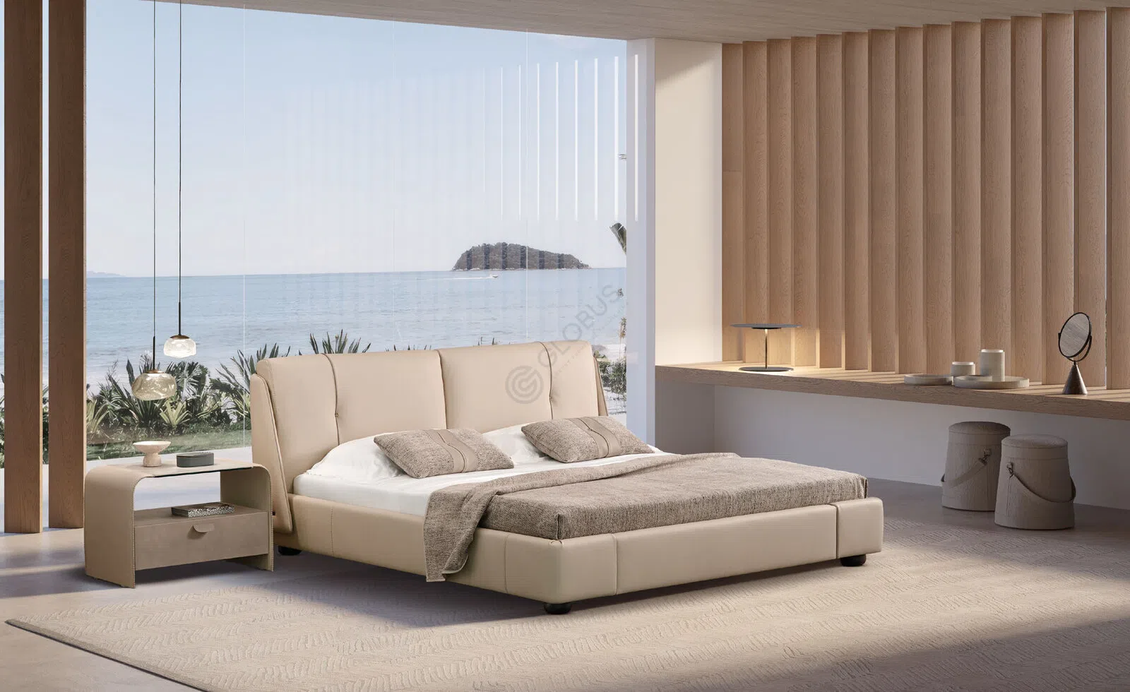 Bed GAMMA ARREDAMENTI Yoko Night