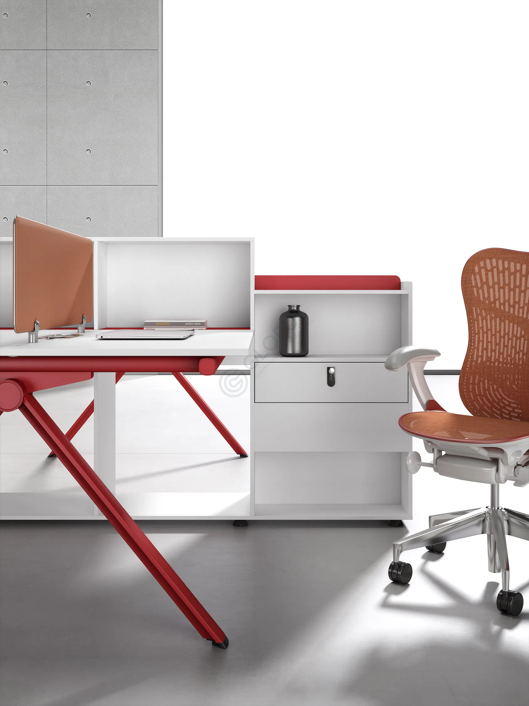 Office desk with partitions Candor