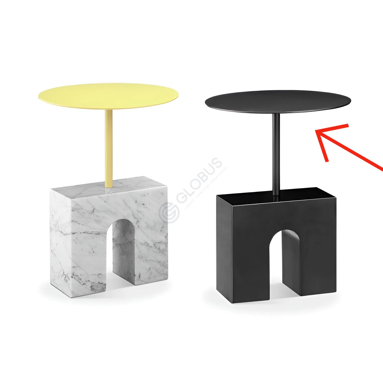 Corner table APARENTMENT Triumph