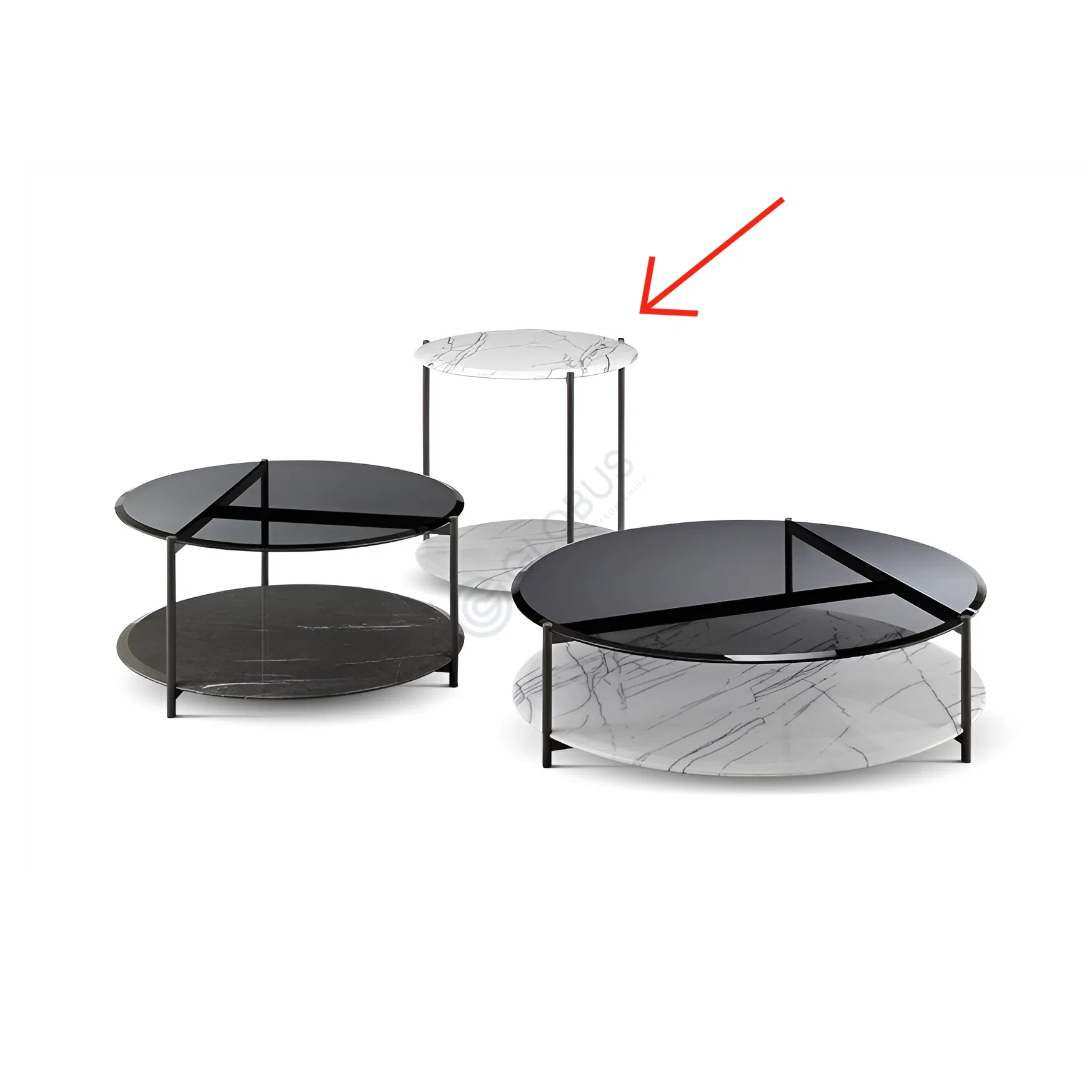 Side table LENZI Glow