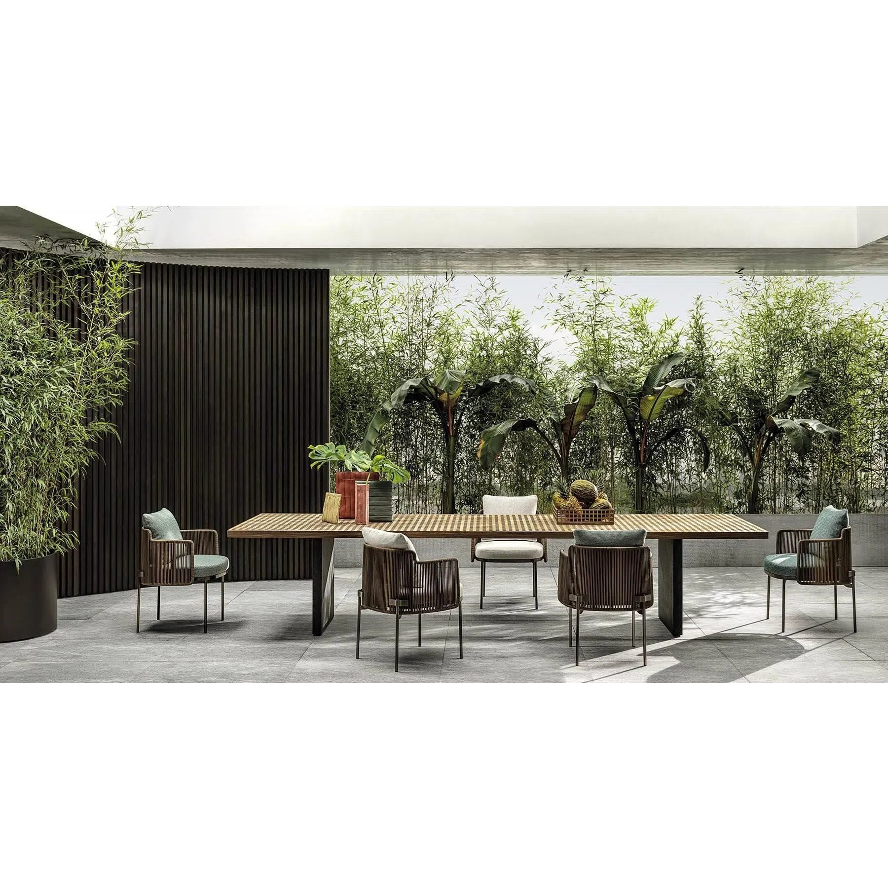 Outdoor dining table MINOTTI Quadrado