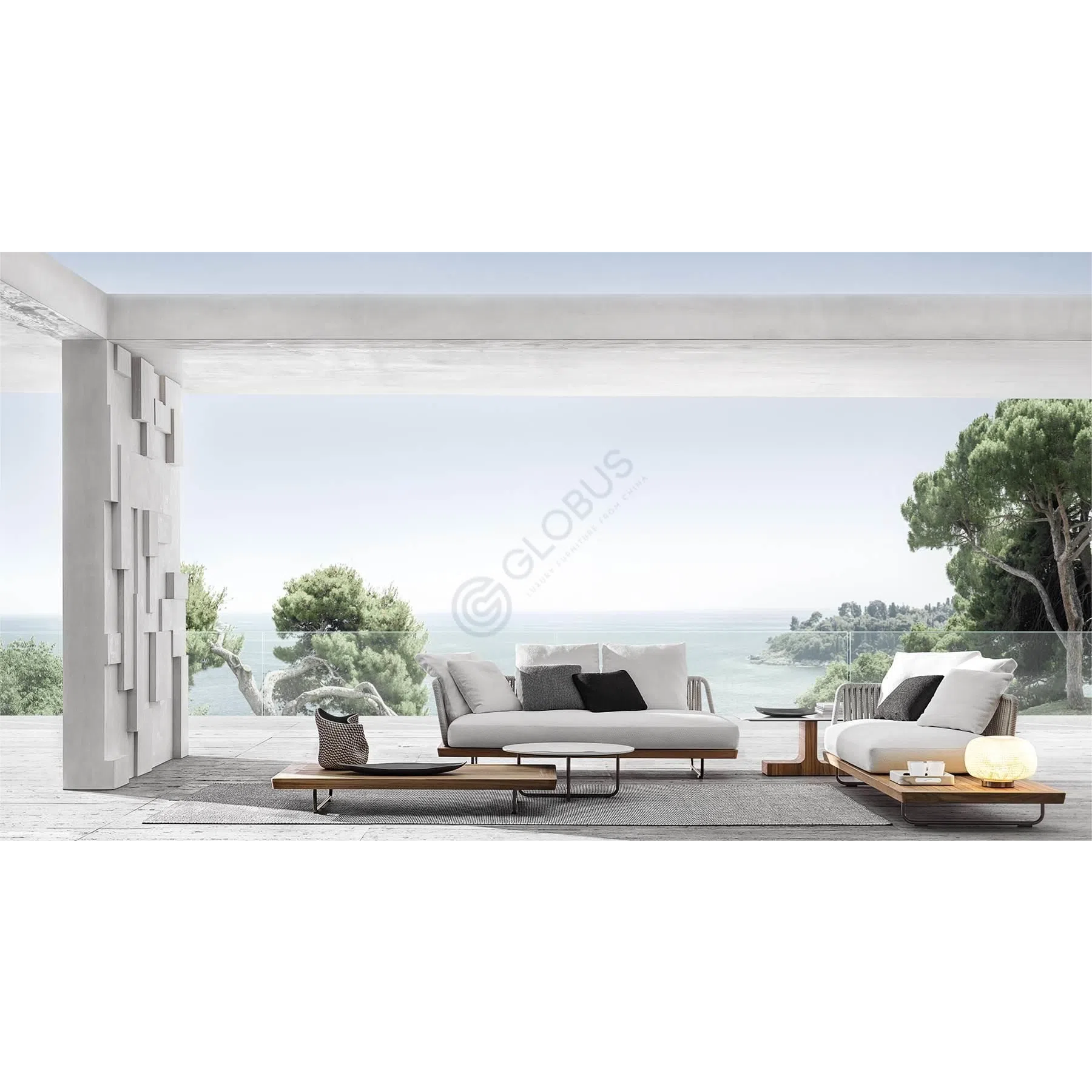 Outdoor sofa MINOTTI Sunray