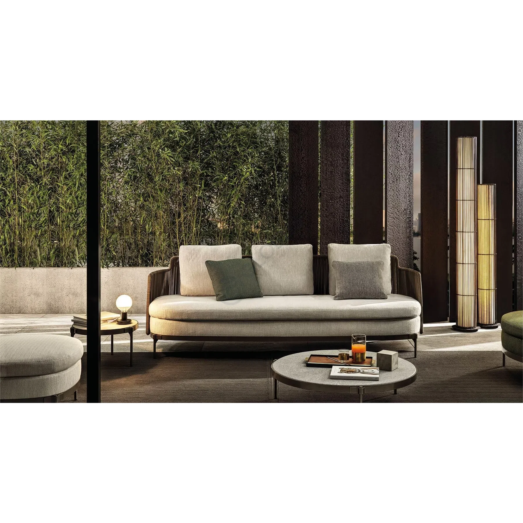 Outdoor coffee table MINOTTI Tape Cord