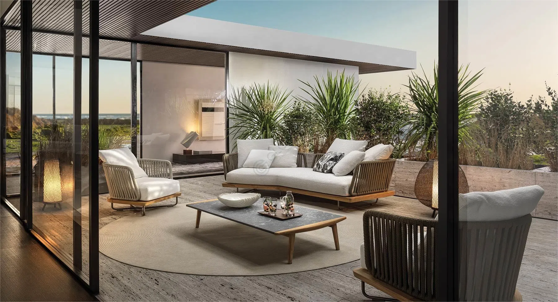 Outdoor armchair MINOTTI Sunray