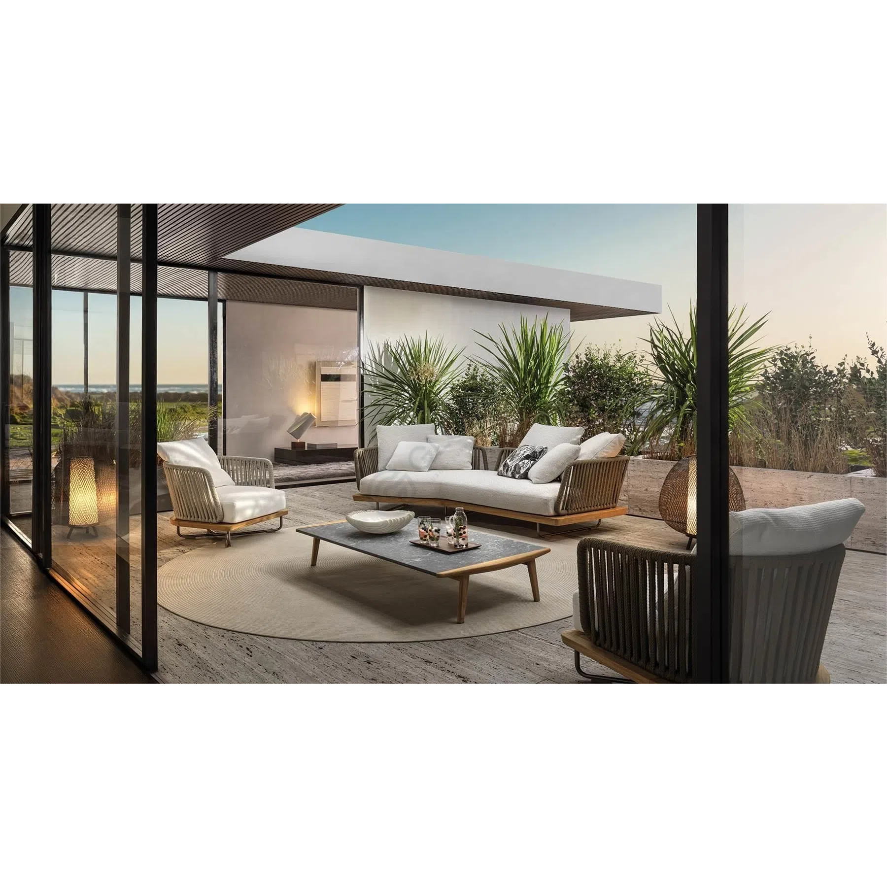 Outdoor armchair MINOTTI Sunray
