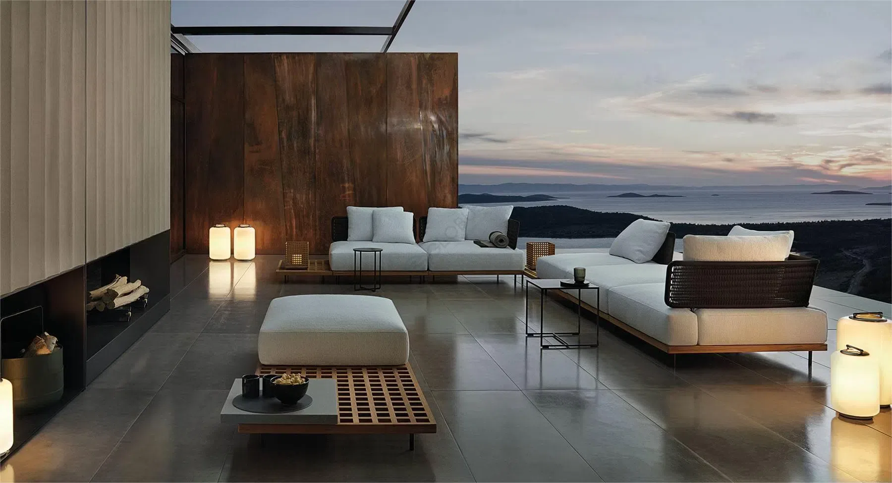 Outdoor sofa MINOTTI Quadrado