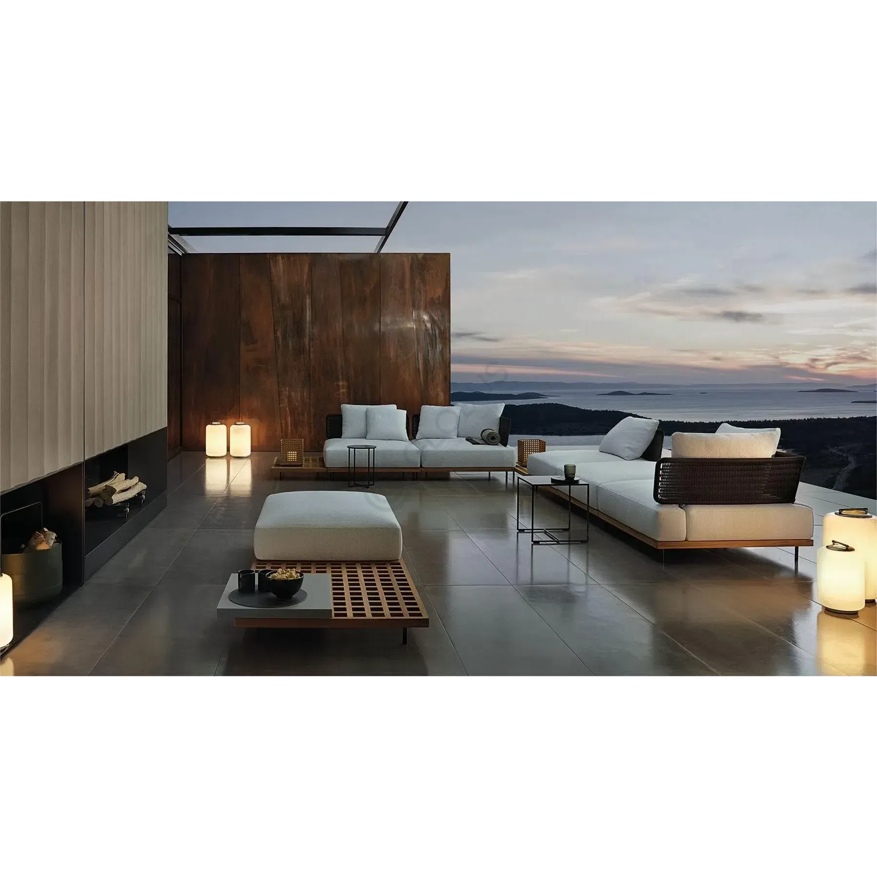 Outdoor sofa MINOTTI Quadrado