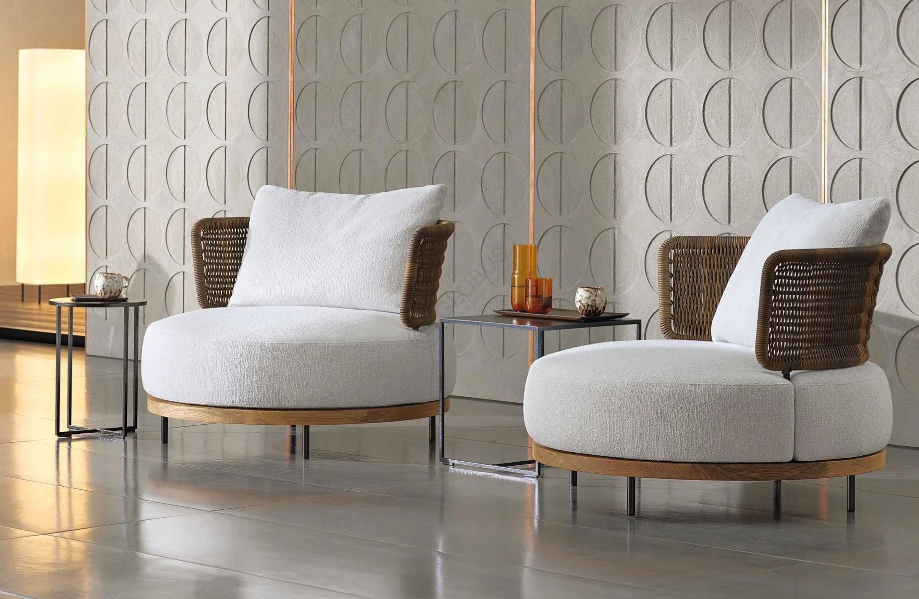 Outdoor armchair MINOTTI Quadrado