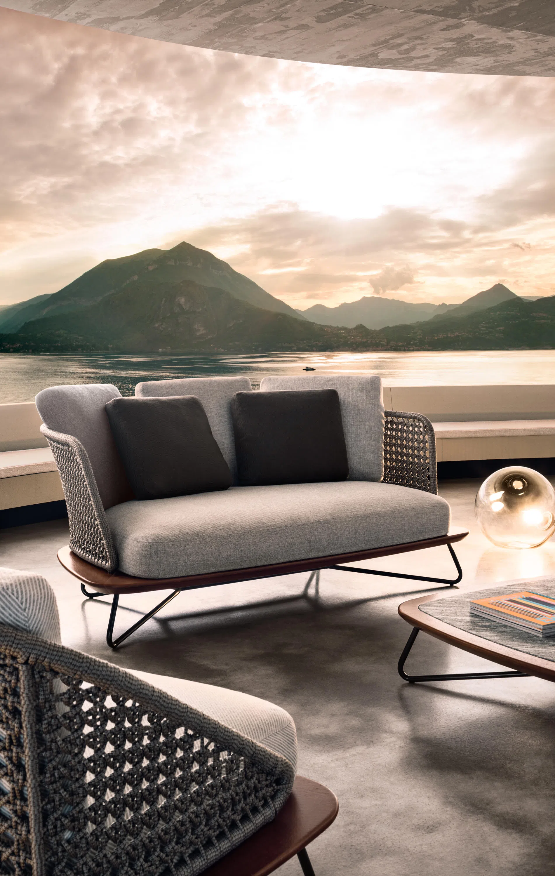 Outdoor sofa MINOTTI Rivera