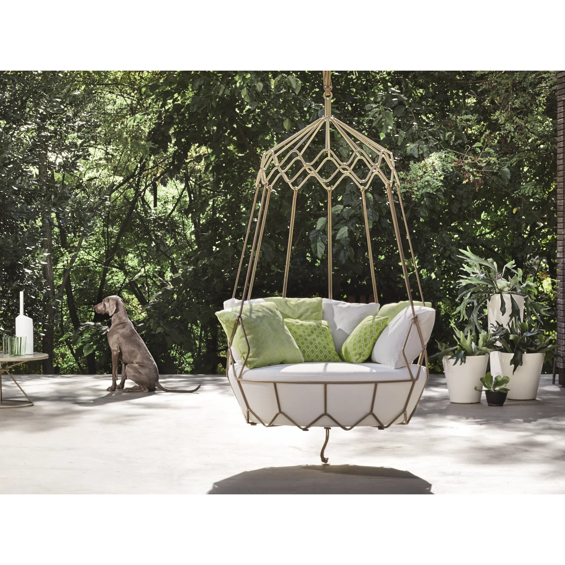 Outdoor swing armchair ROBERTI RATTAN Gravity