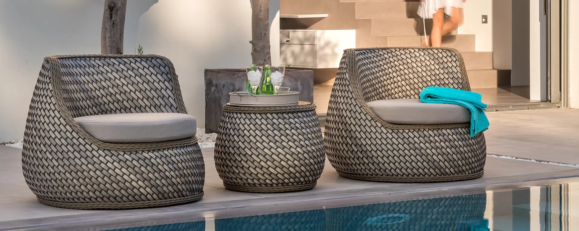 Outdoor armchair Gustavia