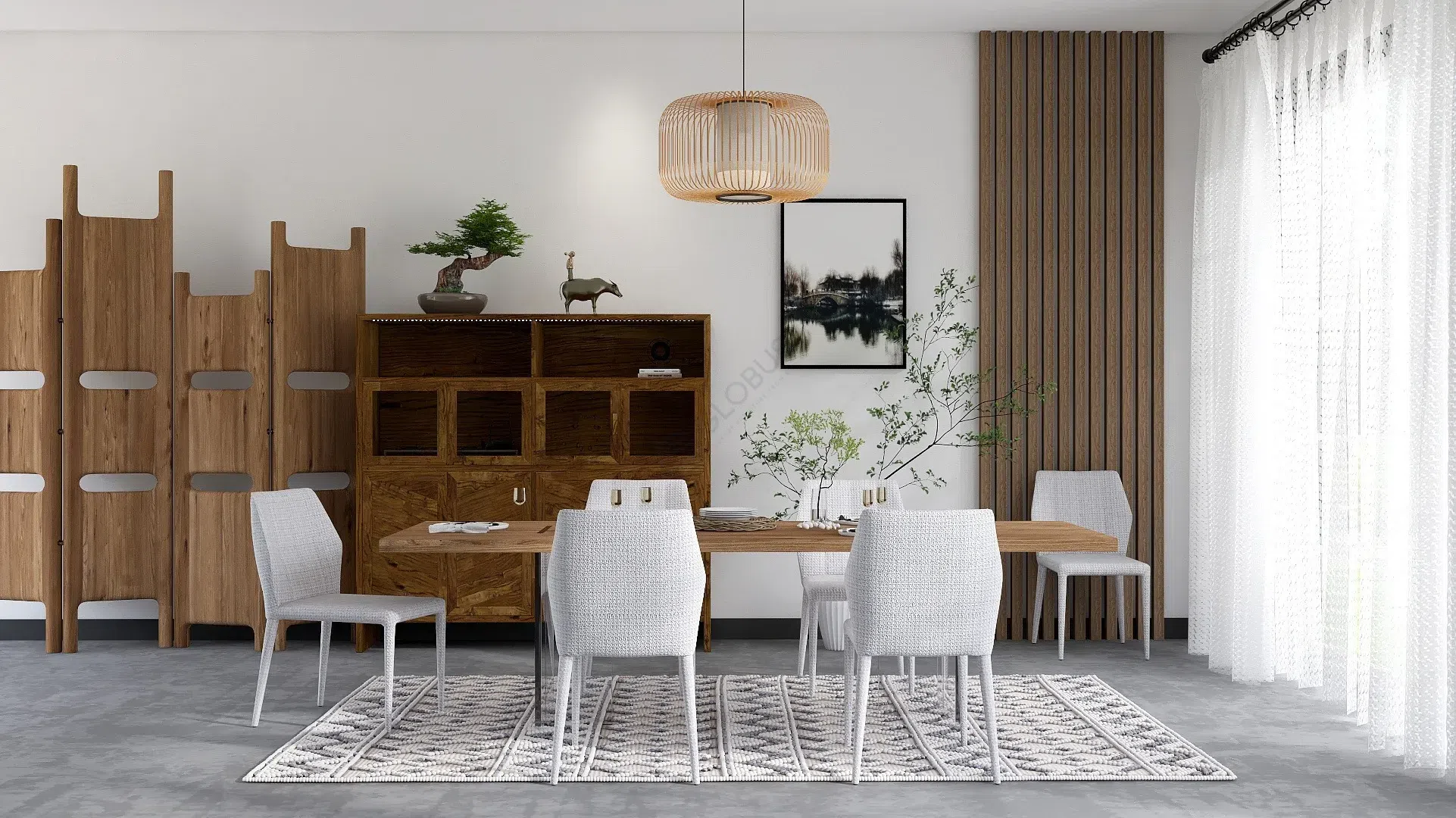 Folding screen Waldron