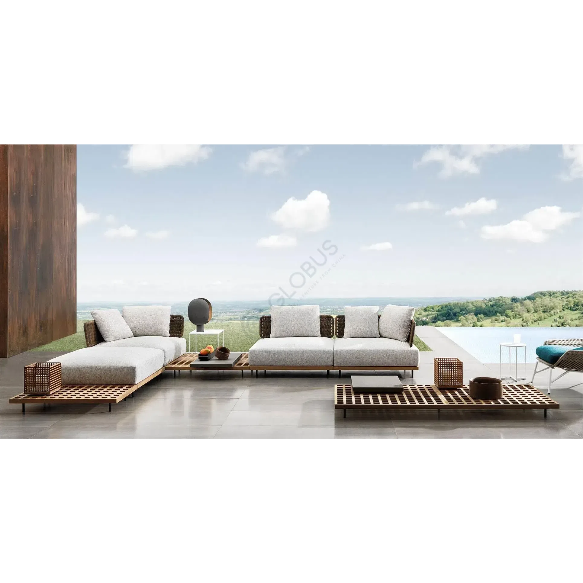 Outdoor sofa MINOTTI Quadrado