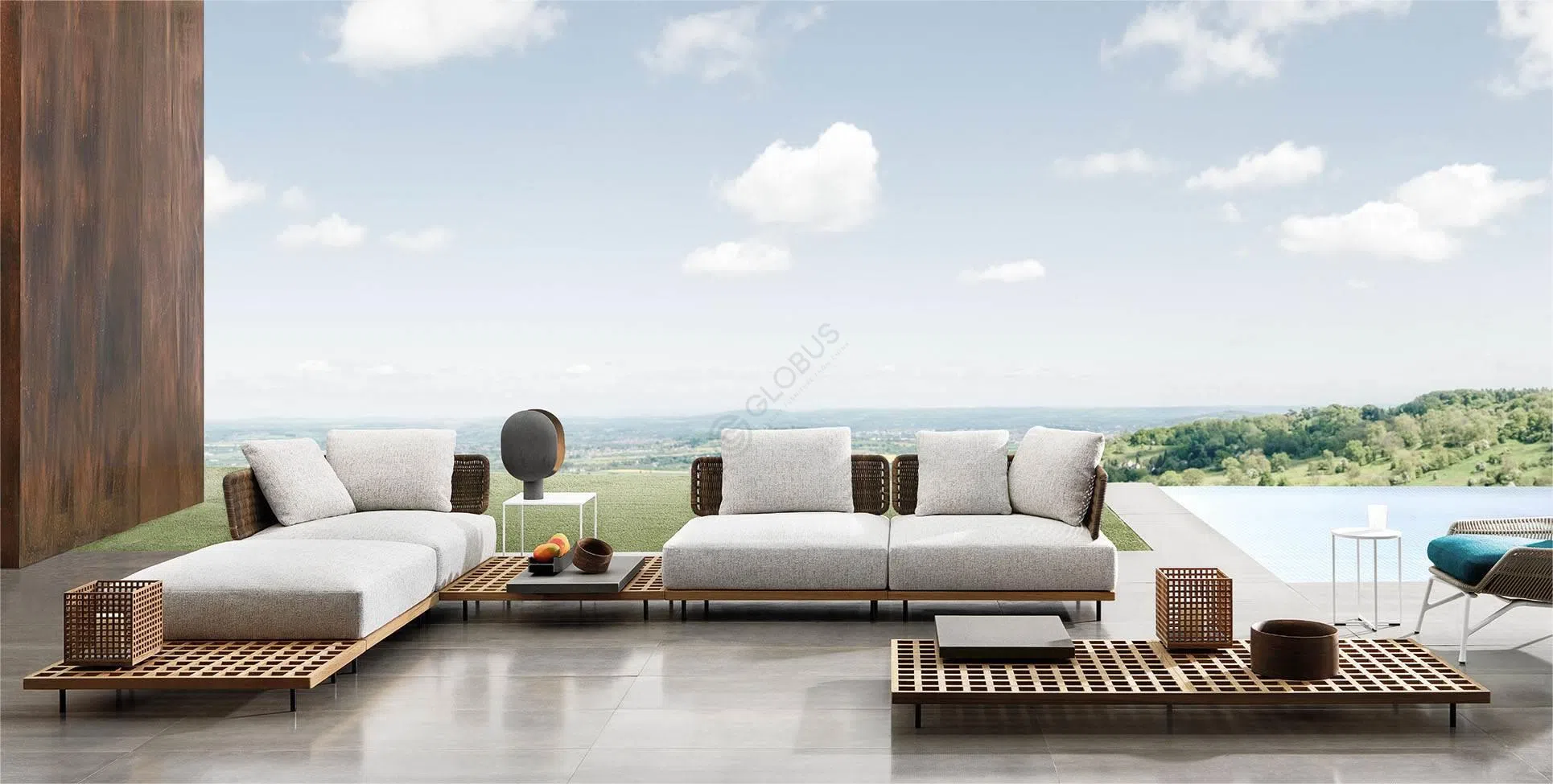 Outdoor coffee table MINOTTI Quadrado