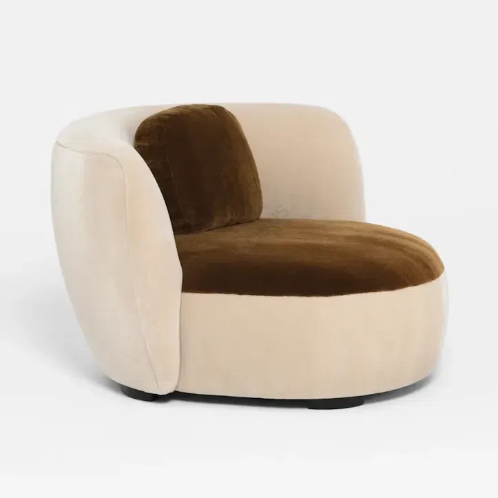 Armchair PIERRE AUGUSTIN ROSE Meridienne