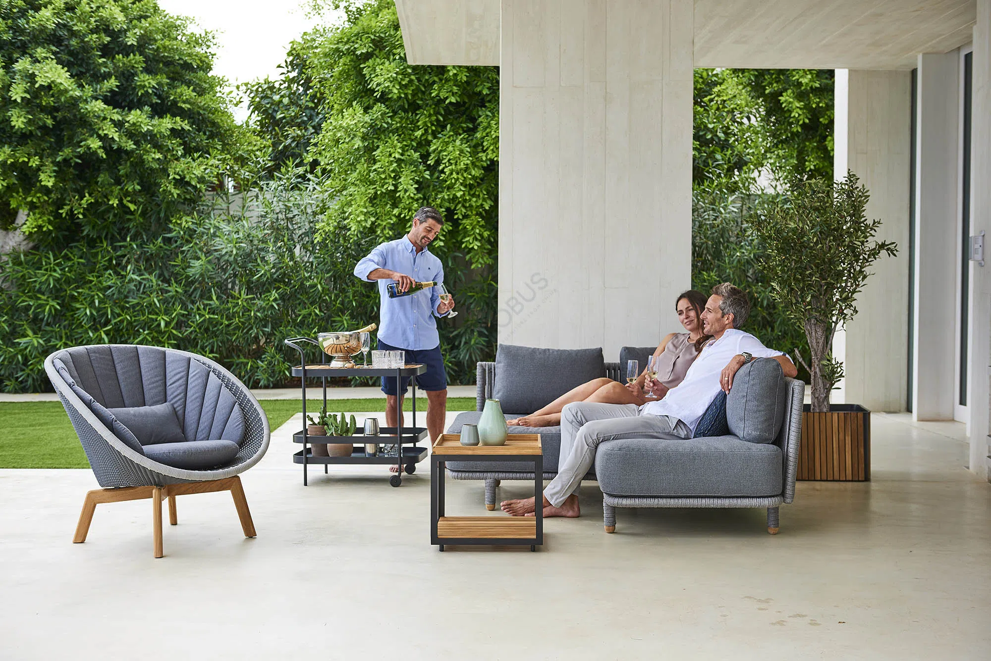 Outdoor armchair Sagaci