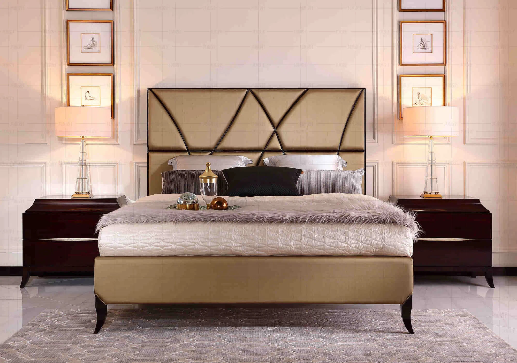 Bedside table CHRISTOPHER GUY Silk Cut