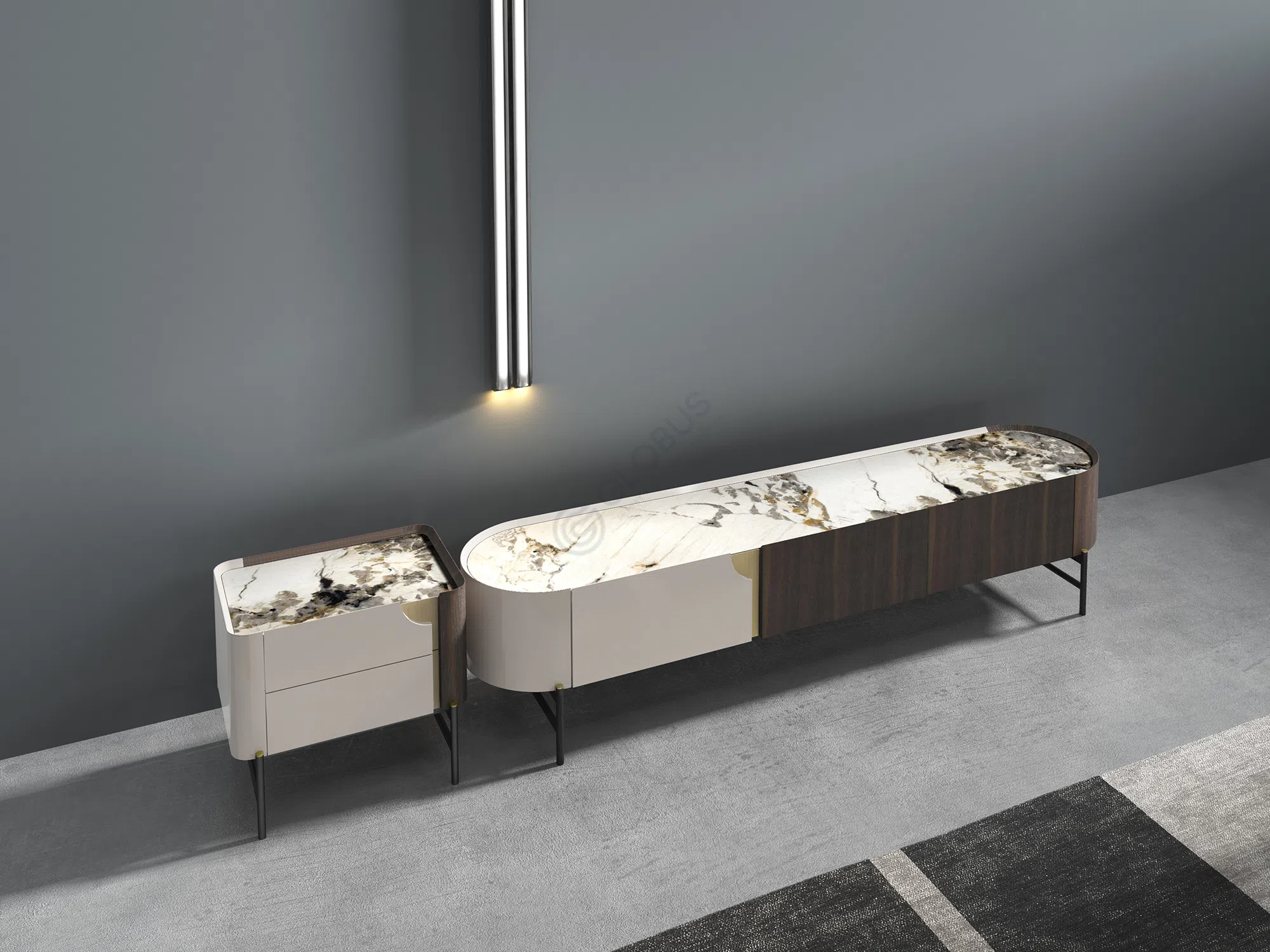 TV stand NATUZZI ITALIA Orfeo